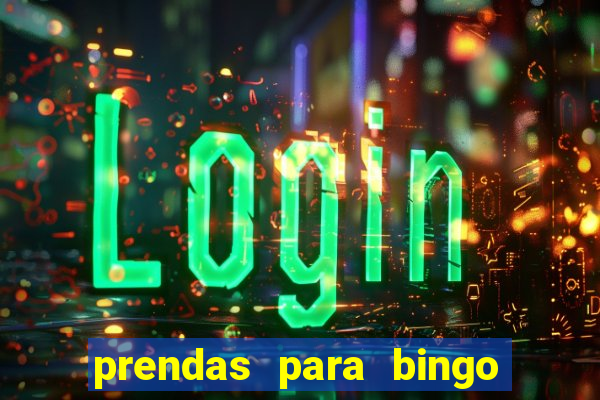 prendas para bingo de natal